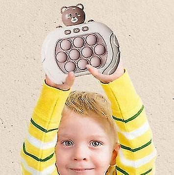 Pop It-spel - Pop It Pro Light Up-spel Snabbt tryck Fidget-spel Brun Brunbjörn