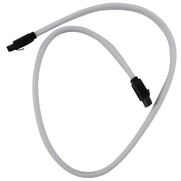 50CM SATA 3.0 III 7-pinners datakabel 6Gb/s SSD harddisk-kabel hvit White