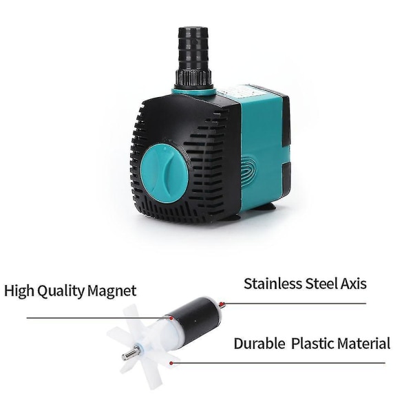 Ultrastille nedsenkbar vannfontenepumpe 3w 6w 10w 15w 25w filter fiskedam Akvarium vannpumpetankfontene 220v-240v