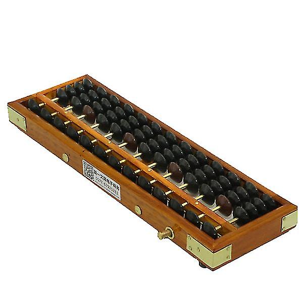 Vintage -tyylinen puinen abacus Math Professional Abacus aikuisille lapsille, opaskäsikirja ja nollauspainike