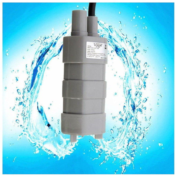 12v Dc 1.2a Micro dränkbar motor vattenpump 5m 14l/min 600l/h 6-15v Användbart