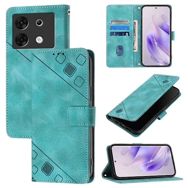 Präglat PU-fodral för Infinix Zero 30 5G Green