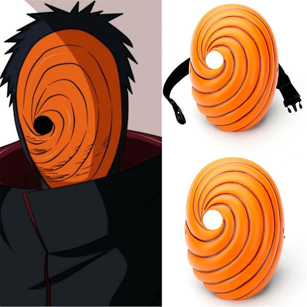 Naruto Obito Cosplay Maske Til Halloween Udklædnings Karnevalsfest Rekvisitter