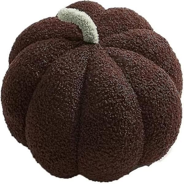 Gresskarformede Pute Dekorative Puter Chic Fleece Plaid Pute For Sofa Sofa Hjem