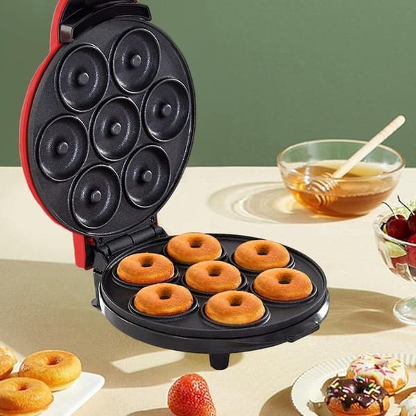 Mini Non-Stick Donut Maker Mini Donut Maker med 7 Fack