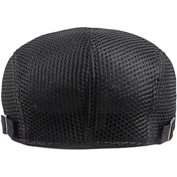Flatcap herre sommer, flat cap flatcap sommer mesh flat cap Sort