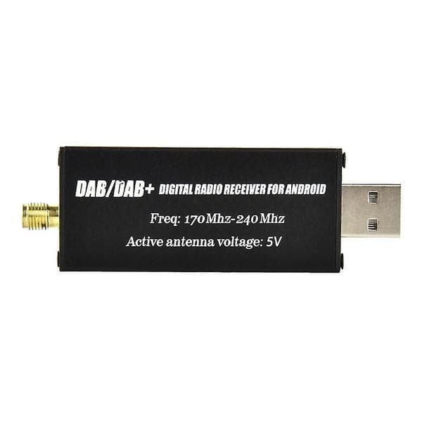 DAB/DAB+ Radio til bilmultimediesystem Universal bil DAB-radiomodtager Tuner USB-interface