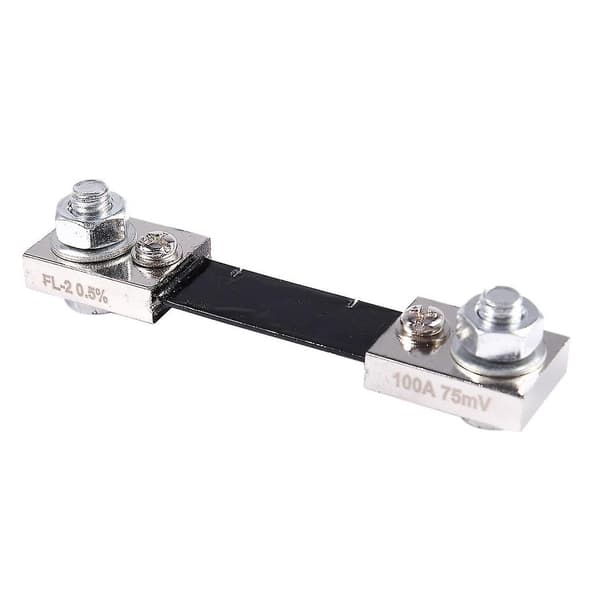 Fl-2 Dc 100a 75mv Virta-Shunt-Vastus Ampeerimittarin Panelille Musta