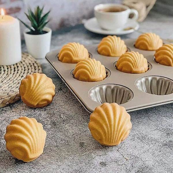Madeleine-vuoat leivontaan, 9 koloa, tarttumaton kakkuvuoka leivontaan, samppanjakulta