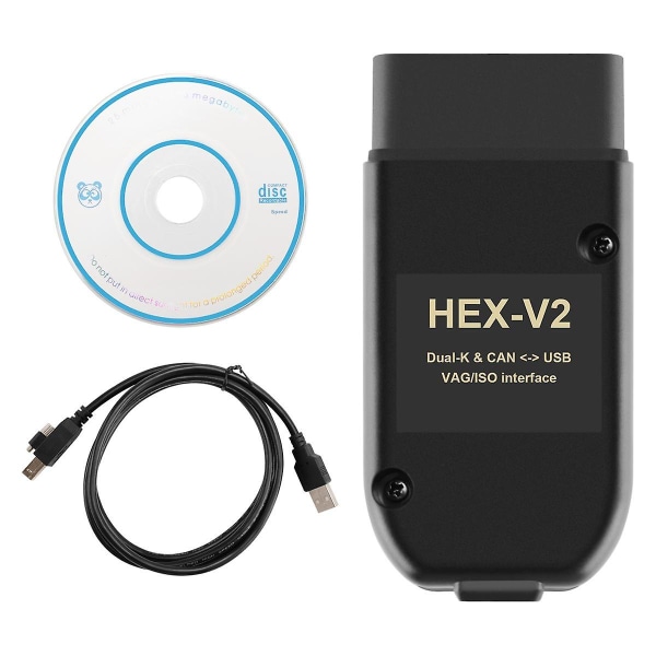 For COM 22.3 OBD2-skanner HEX V2 USB for Golf A6 Seat Ubegrenset VIN-er ATMEGA162+16V8+FT232RQ