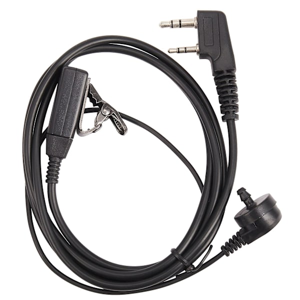 10 st Tillbehör Luftakustisk Tub Headset Hörsnäcka För Radio Walkie Talkie Headset För 888s U black