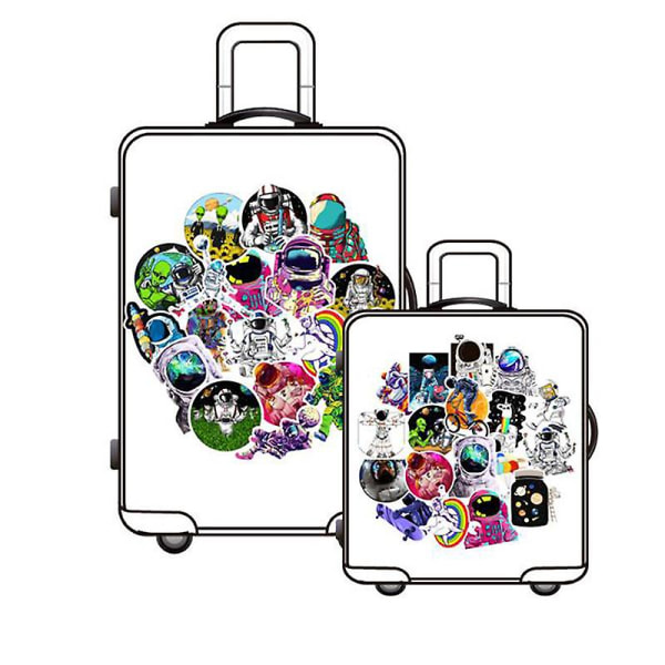 50 st Astronaut Graffiti Waterpoof Sticker Skateboard Bagage Laptop Diy Sticker