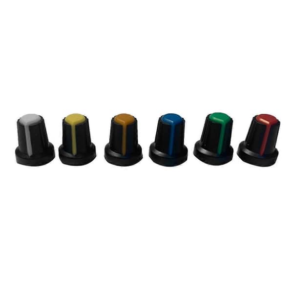 120 stk Potentiometer Knapper Kit Plast Knapper Hætte 6mm Diameter Skaft Hul Potentiometer Knapper Hætter