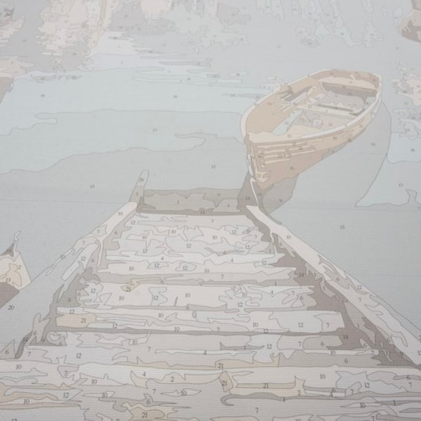 Paint by Numbers Kit - 40x50cm - Boat Dock 740