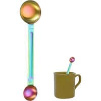 Kaffemål til malet kaffe - Rustfrit stål. Multifunktionelt værktøj til måling og stampning af kaffe.