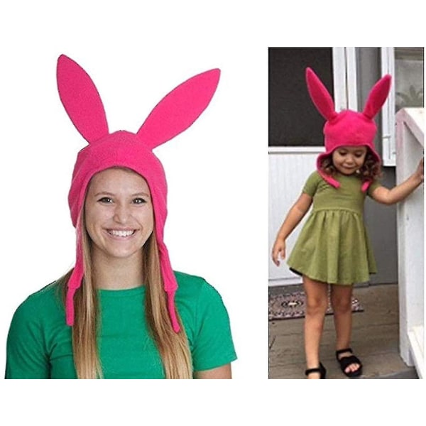 Bob's Louise Rabbit Ear Hat Hampurilaiset Pipo Halloween Fleece Hattu Pupun korvat