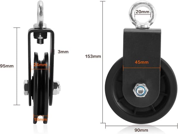 Replina 90 mm U-kiinnityksellä 2 kpl