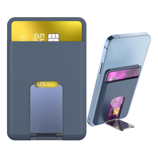 Magnetisk Plånbok Korthållare för iPhone 13 12 Pro Max Mini Mörkblå