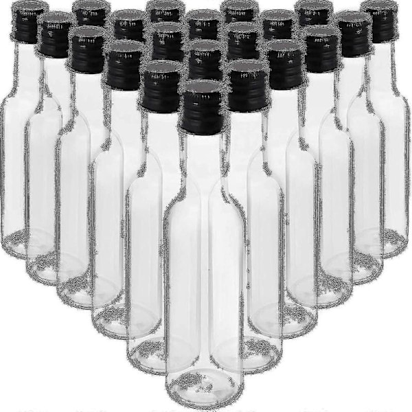 Mini Flaskor (24-pack) - Återanvändbara 50 ml Tomma Flaskor Med Skruvlock Och Tratt