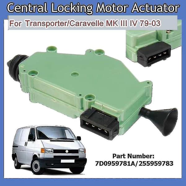7d0959781a Bil Central Dørlås Aktuator Mekanisme Til Transporter T4 Eurovan Multivan Servo Motor