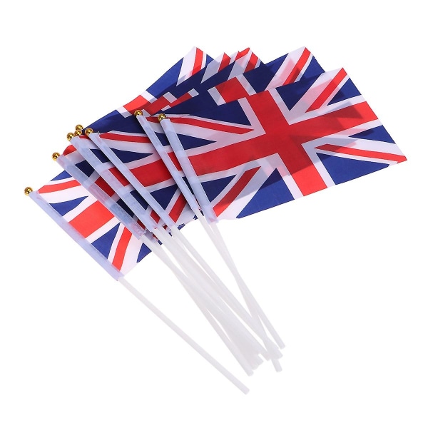 100 st Sports Decor Mini Flagga Brittiska Union Jack Flagga Union Jack Flaggor Storbritannien Flaggor
