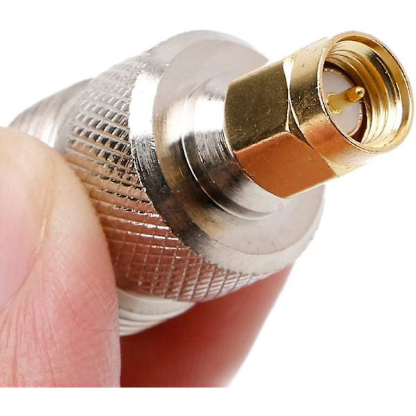 UHF-liitin SMA-liittimeen sovitin HF-koaksiaaliliitin SO239 (PL259) käsikäyttöinen antenni PL-259 muuntaja kaksisuuntainen radio RF-antennisovitin (2 kpl)
