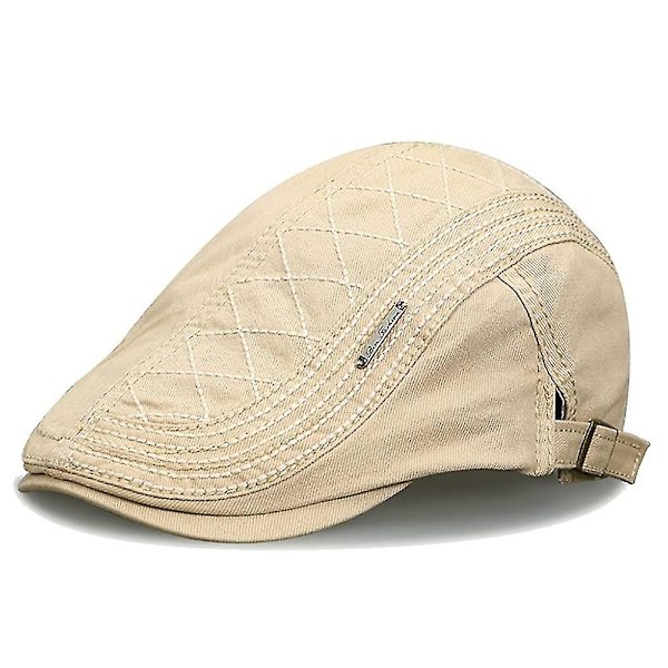 Bn-keepsa herr bomull vintage platt cap Gatsby Ivy Irish Hat Basker Peaked Cap