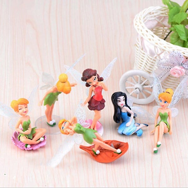 6 stk. Flower Pixie Fly Wing Hagepynt Hjemmedekor