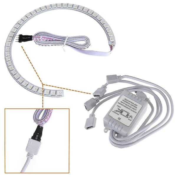 Angel Eyes Set Frontlykter Rgb Standlysringer Halo Ring For E36 E38 E39 E46 3 5 7 Series