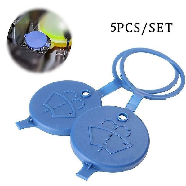 5 st. Vindrutetorkarspruta Behållare Tankflaska Pot Lock Lock Cover för 206 207 307 För