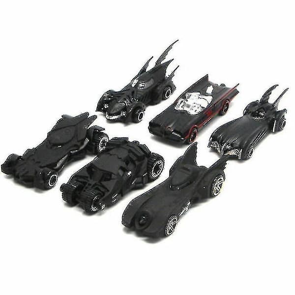 Set med 6 Batmobile Leksaksfordon i Metall