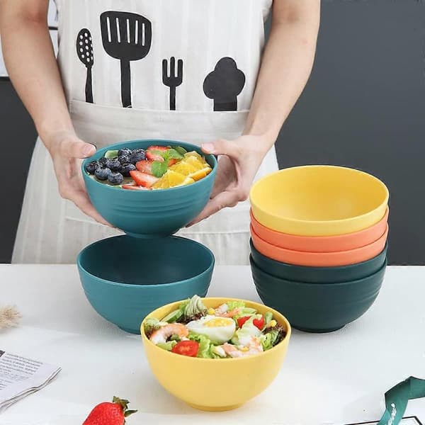 Plast Müsliskåler 8-pakning, Lette Skåler