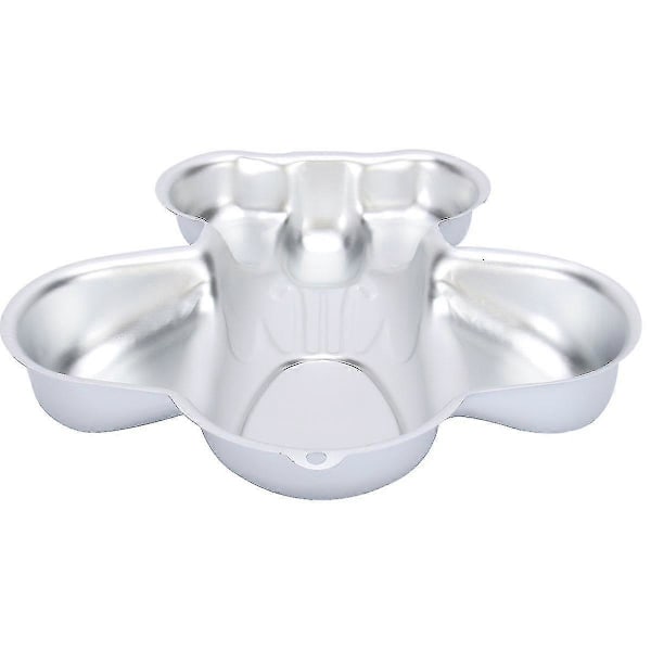 1 st. Kakform i flygplansform Kreativ tecknad flygplansform Bakform Aluminiumlegering Flygplan Bakform DIY Bakverktyg (Silver)