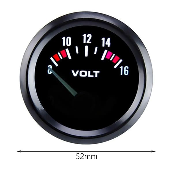 Bilvoltmeter Høyytelses Elektronisk Voltmeter For Lastebil Båt Bil