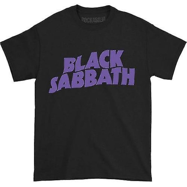 Black Sabbath Lasten/lasten Wavy Logo T-paita Black 3-4 Years