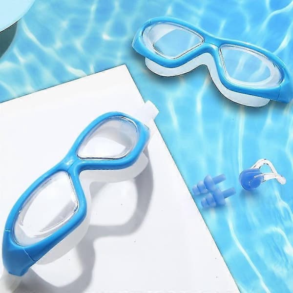 Vuxna dykarglasögon Anti-im lins Simutrustning med elastisk silikonrem, silvervit, 165 mm