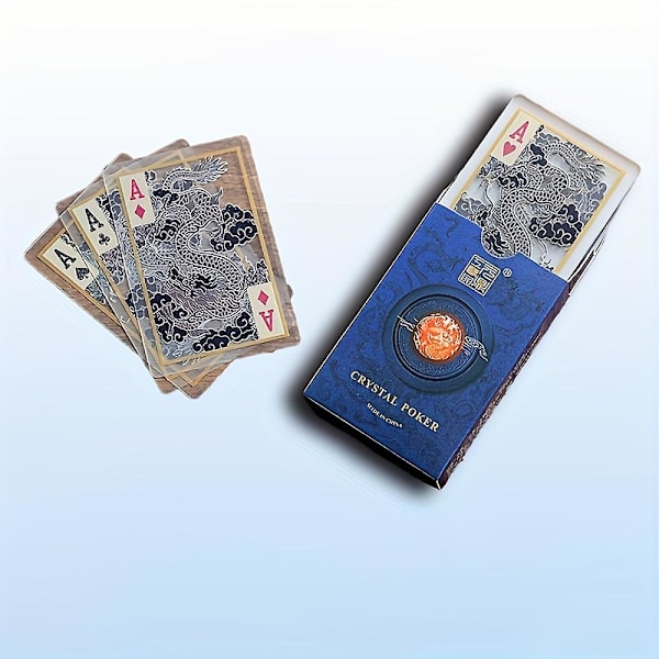 Uudet mallit Läpinäkyvät PVC Vedenpitävät Pelikortit, Täydelliset Kotiin, Matkalle Tai Pöytäpeleihin, Jouluun, Halloweeniin, Kiitospäivän Lahjaksi tiger card game