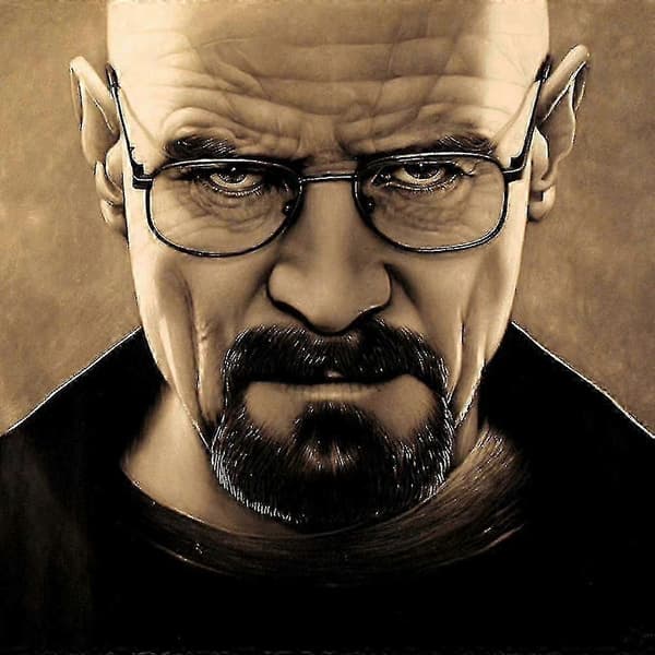 Halloween Cosplay Hodeplagg Breaking Bad Gammel Mann Forkledning Full Maske