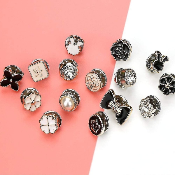 40 Style Söt Emalj Lapel Pin Set,mini Brosch Pin Badges Cover Up Buttons For Women Skjortor,klänningar,kofta Krage Säkerhetsnålar,manschettknappar,kläder Ba