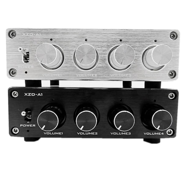 Hifi Lossless 1 Input 4 Output Rca Hub Ljudfördelare Signalväljare Switch Source Switcher Vol