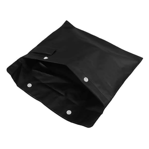 Regnfrakkoppbevaringspose Bærbar Tørr Våt Regnfrakkpose Regnfrakkoppbevaringspose Black 27.00X22.00X0.20CM