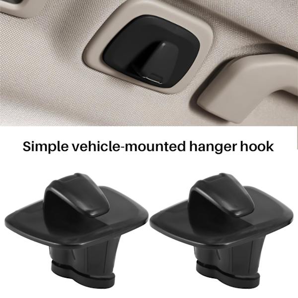 2 kpl Auton Musta Abs Sisäkaton Koukut Vaatteiden Ripustuskoukut Trimmi Volvo V90 S90 Xc40 Xc60 Xc90 20