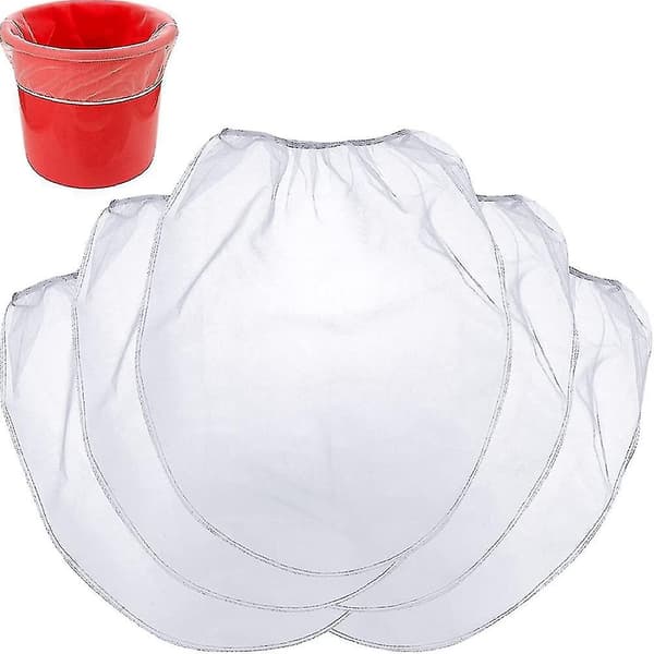 25 stk 5 gallon elastisk toppmalingssilposer Hvit finmasket pose Malingsfilterpose for hydroponisk