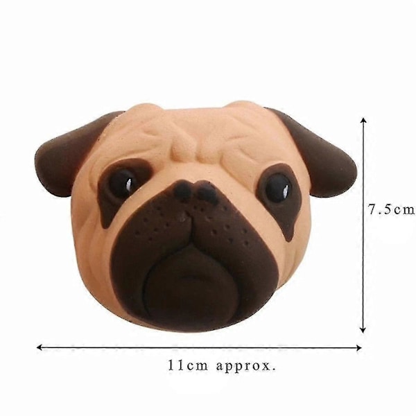 Squishies Kawaii Hundeansigt Langsomt Stigende Klemmelegetøj Anti Stress Legetøj 1 stk