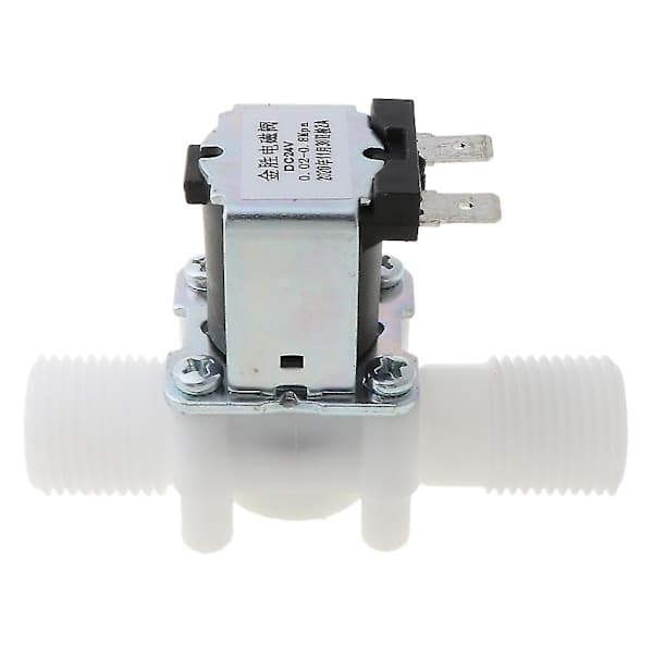 Elektrisk magnetventil Magnet N/C Vatten Luft Inloppsflödesbrytare 1/2 \" DC 24V