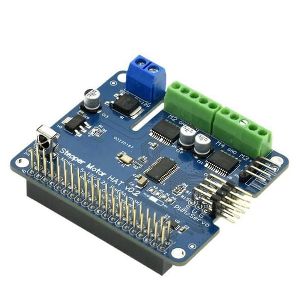 Stepper Motor Hat V0.2+robot Utvidelseskort Stepper/motor/servo For 3b/3b+