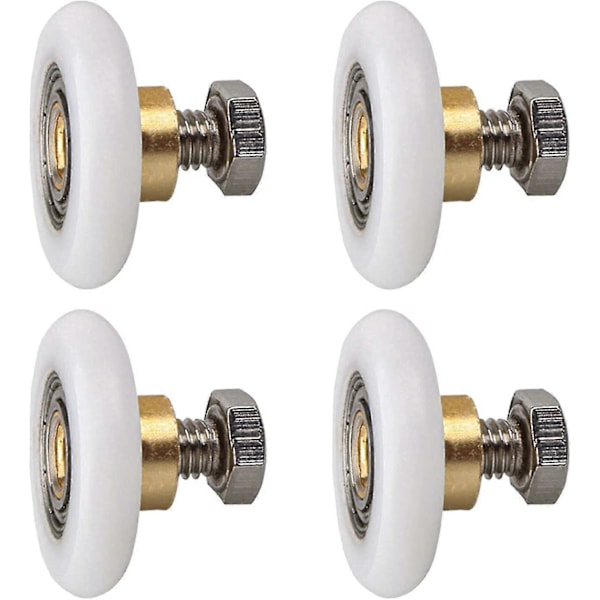 Dusjdorrulle, Rulle Caster Hjul For Dusjdorr Skyve Ruller Dør Rulle Erstatningshjul 4stk (20mm)