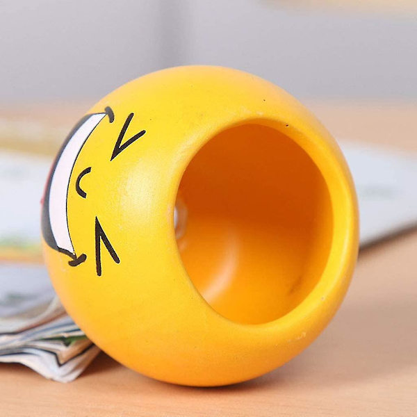 Keramisk Smiley Udtryk Tegneserie Blomsterpotte Sukkulent Blomsterpotter 6 stk. (kaliber
