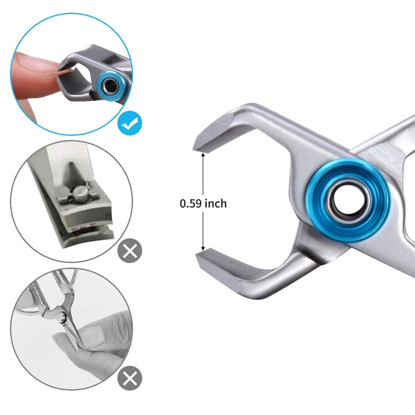 2 Stycken Extra Stora Tjocka Nagelknipsare För Tjocka Tånaglar Eller Hårda Fingernaglar Extra Stor Rostfri Tånagel Fingernagel Klippare Trimmer För