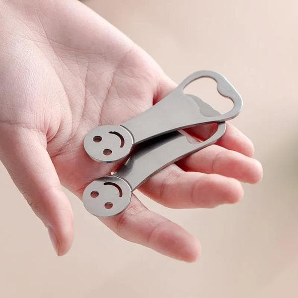 2-pack pullonavaajaa, söpö ruostumattomasta teräksestä valmistettu pullonavaaja keittiöön, B